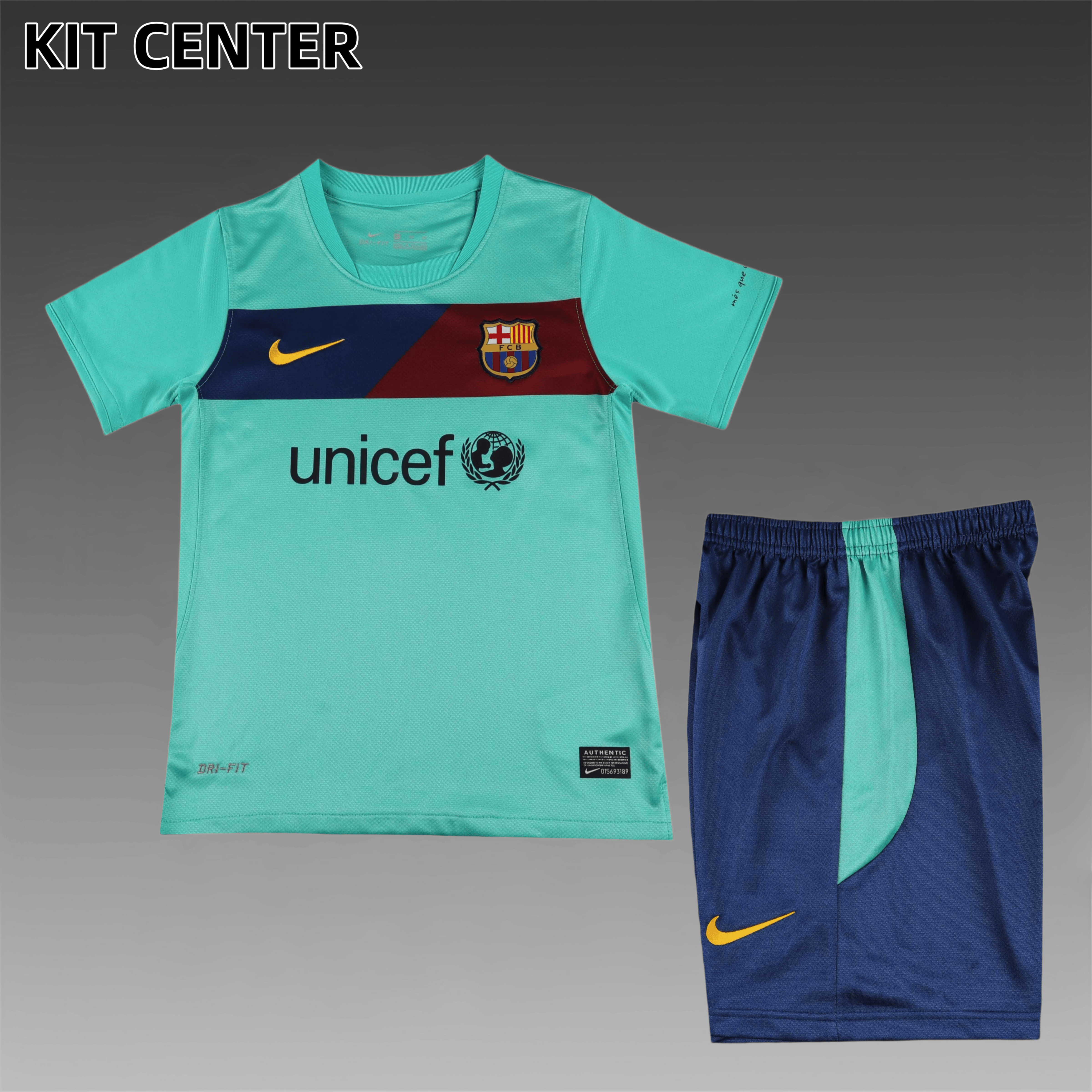2010/2011 Barcelona Away Retro Kids Kit(Kids Kit)