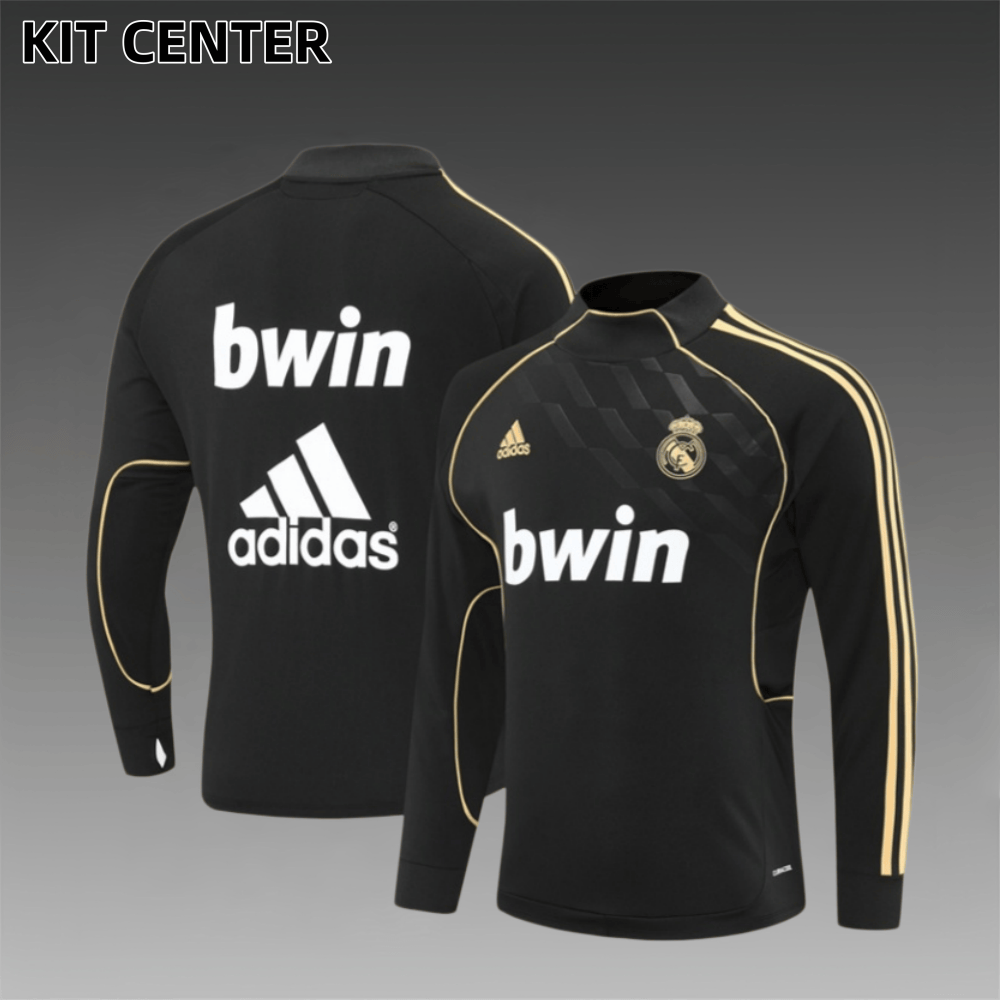 11/12 Real Madrid Retro Training Uniform Long- Sleeve Football Shirt
