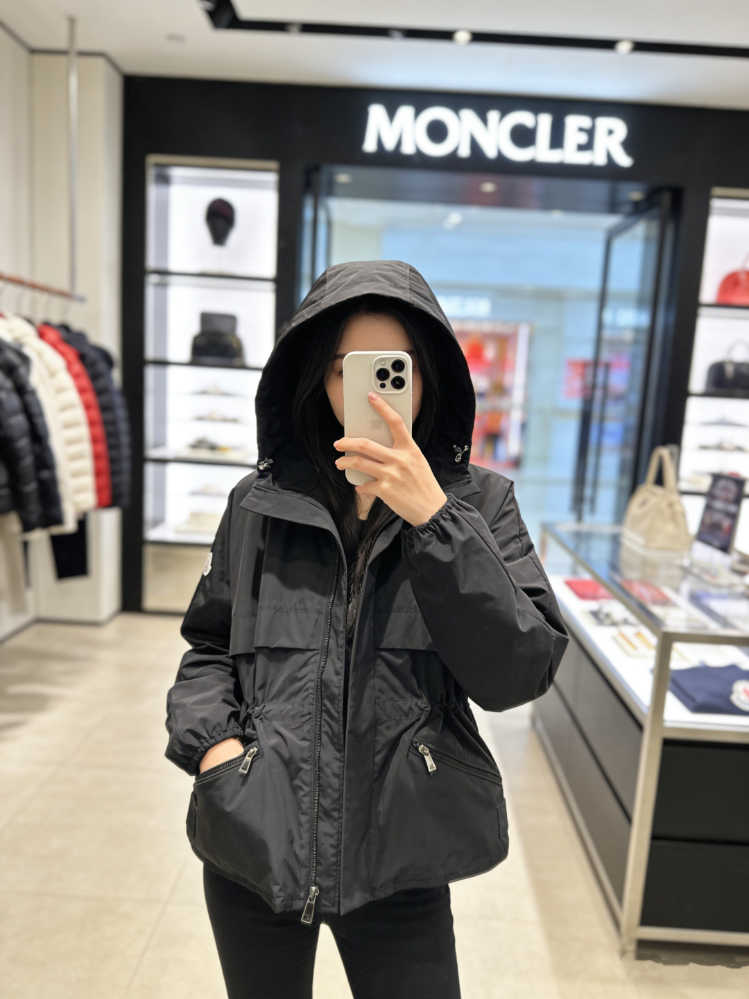 Moncler 2026 Autumn Winter Women's Jackets Polyester Stand Collar Tassel Zipper Casual Slim Woman's Coats MKDFWJ26010