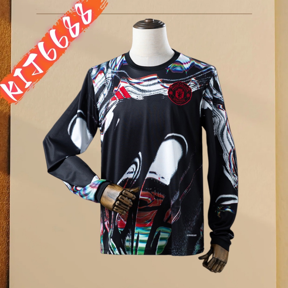2025 2026 Manchester United training suit long sleeved jersey (fan version)