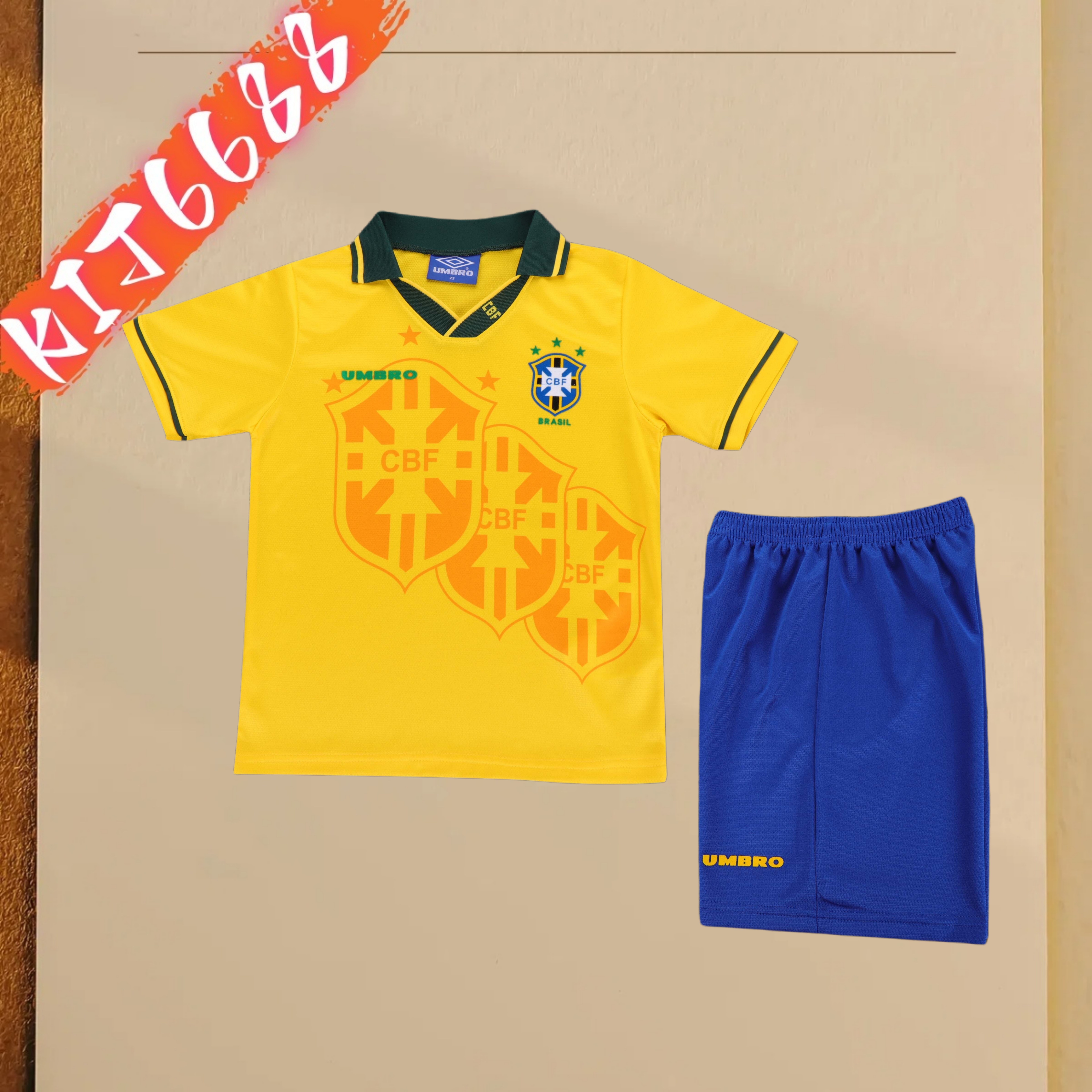 1994 Brazil home Retro Kids Kit
