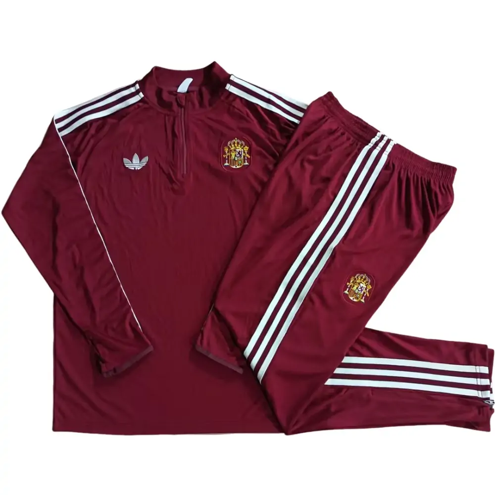 2026-27 Spain Half Zipper Training Jersey - Adult Set