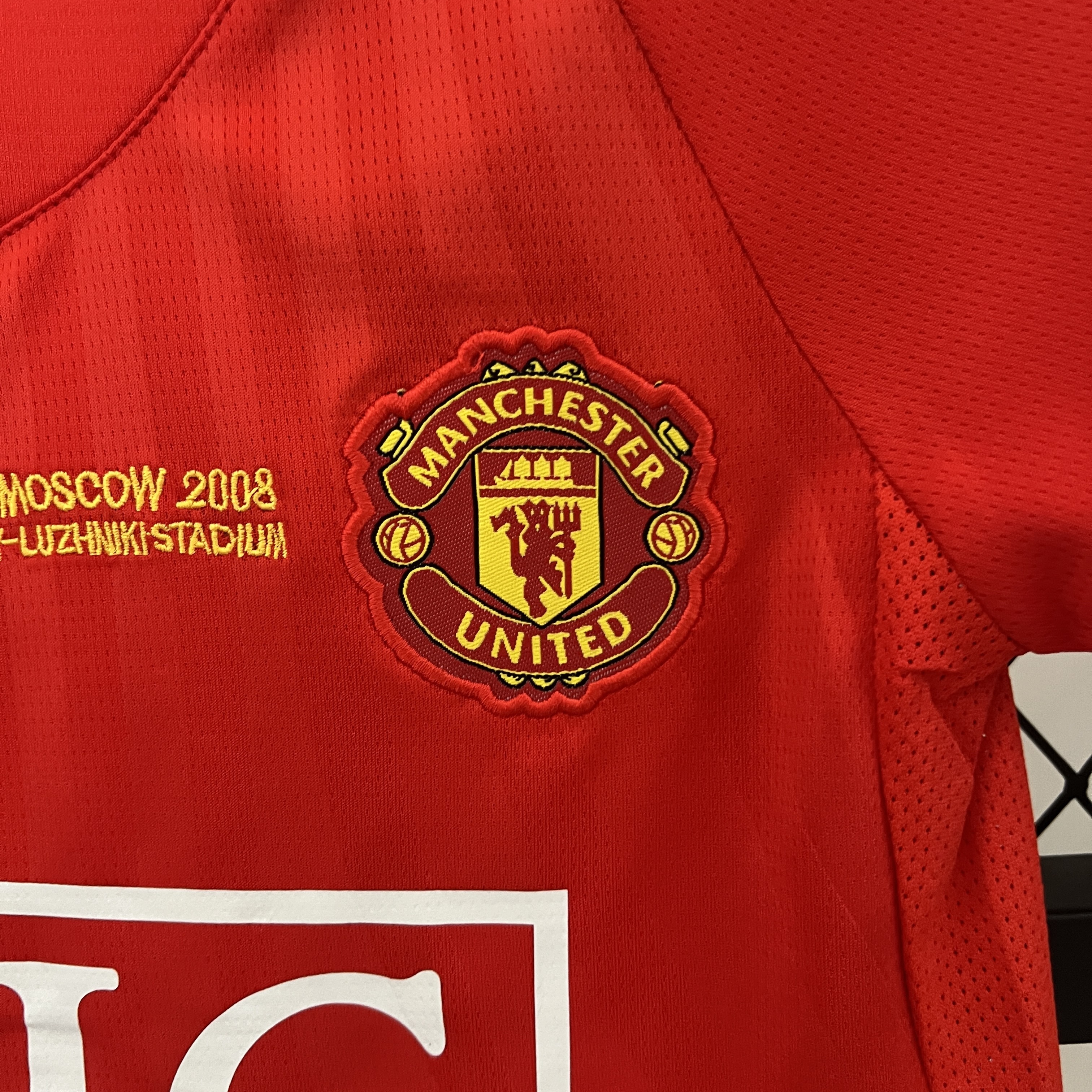 07/08 Manchester United Champions League homeretro football jersey  Kids Kit