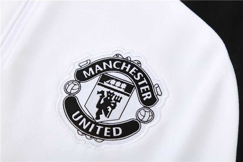 24/25 Manchester United white Half Zip Training Kit (Adult Kids Kit)