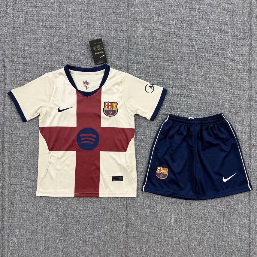 2026/2027 Barcelona Fourth Kids Kit（Adult Kids Kit socks）