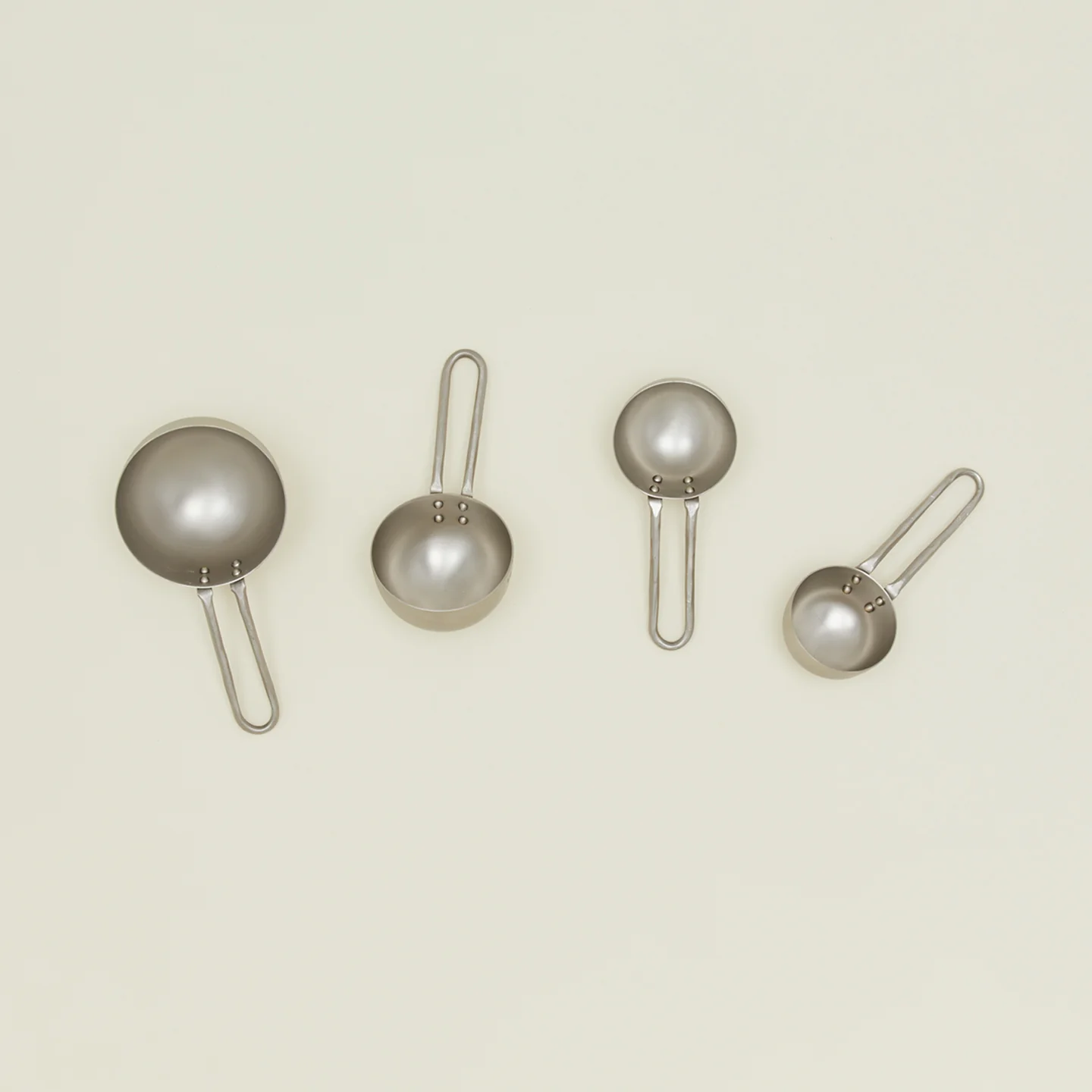 Forged Pewter Measuring Cup, Set of 4