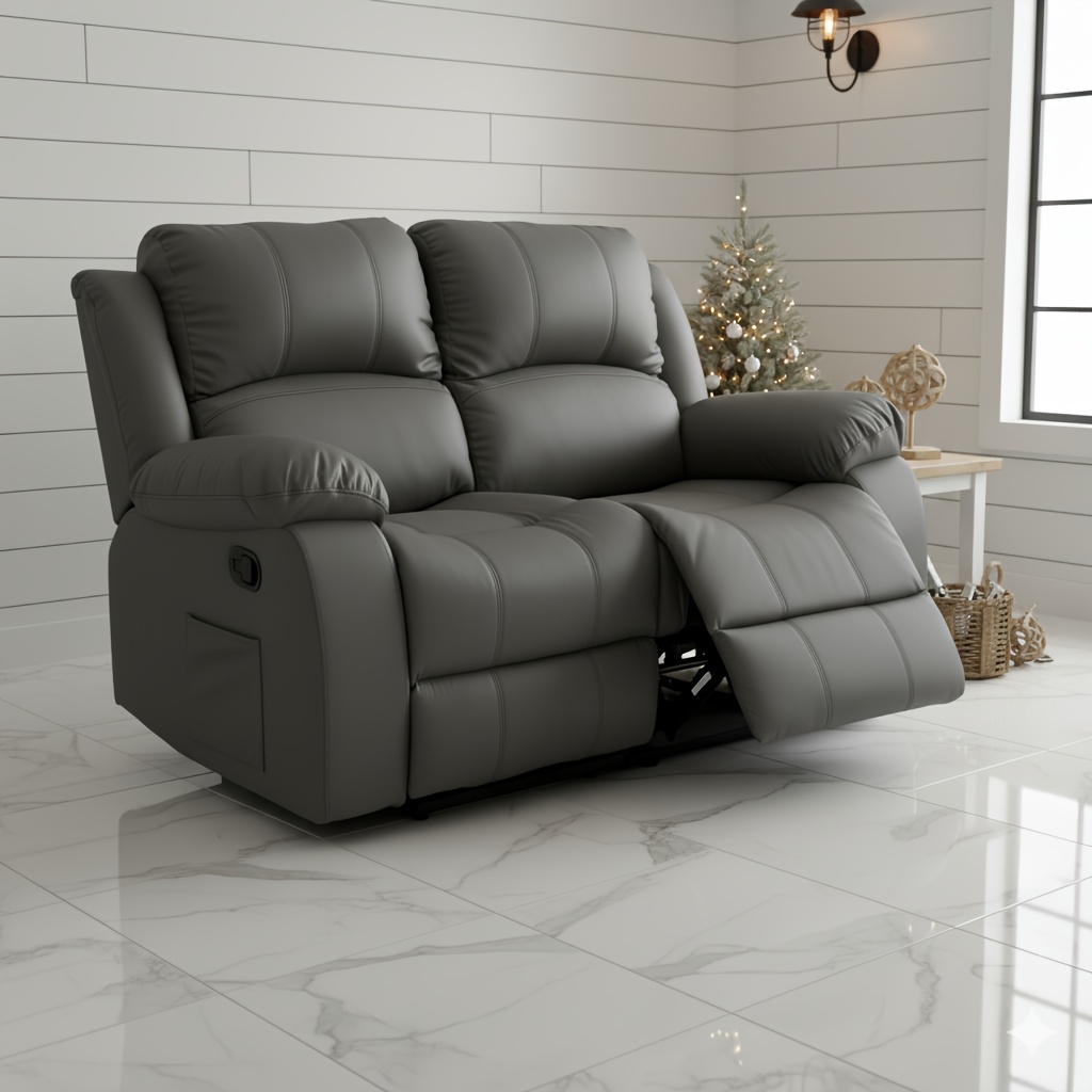 Double recliner, double adjustable recliner with side pockets, manual recliner sofa suitable for the living room, home recliner sofa set, sofa with recliners, double sofa suitable for the living room and home theater