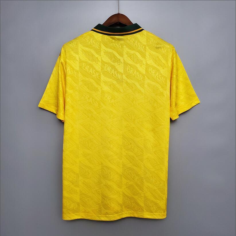 1991/1993 Brazil Home Retro Football Shirt