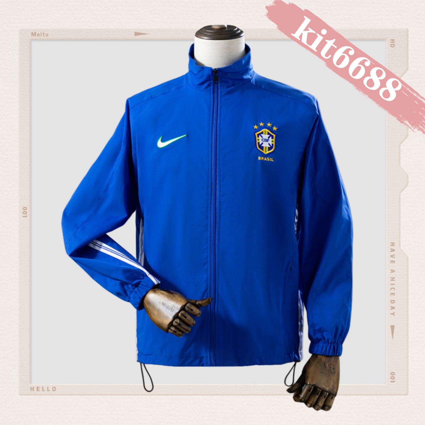 1998 Brazil Blue Windbreaker