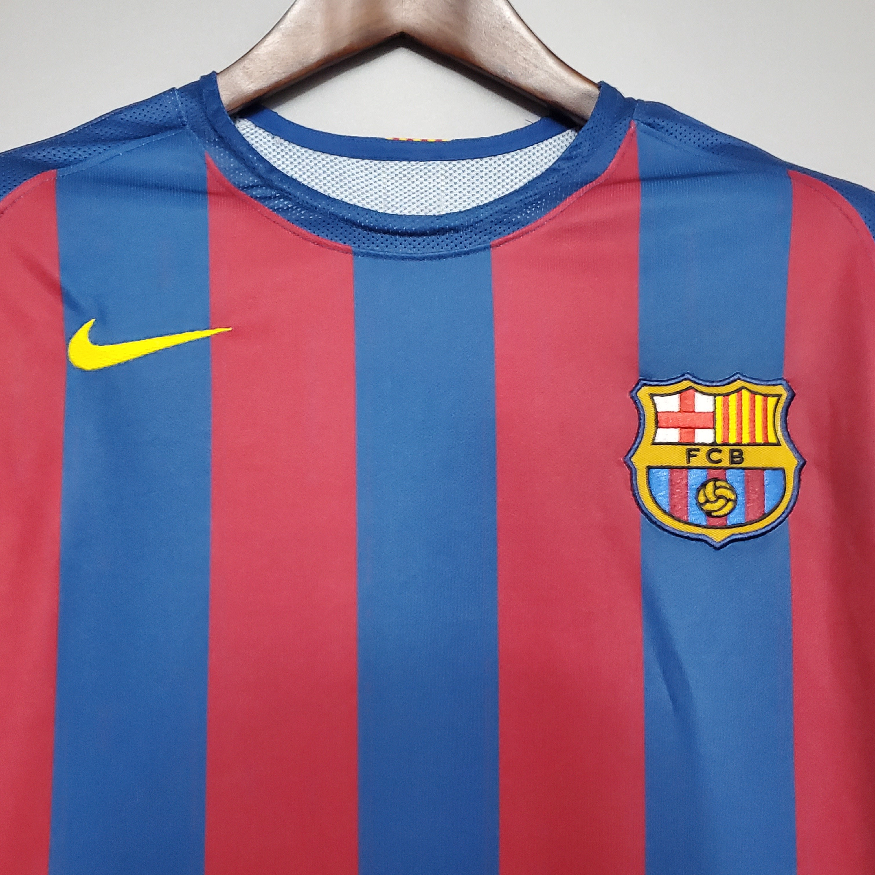 2006 Barcelona Home Retro Jersey Champions League Final