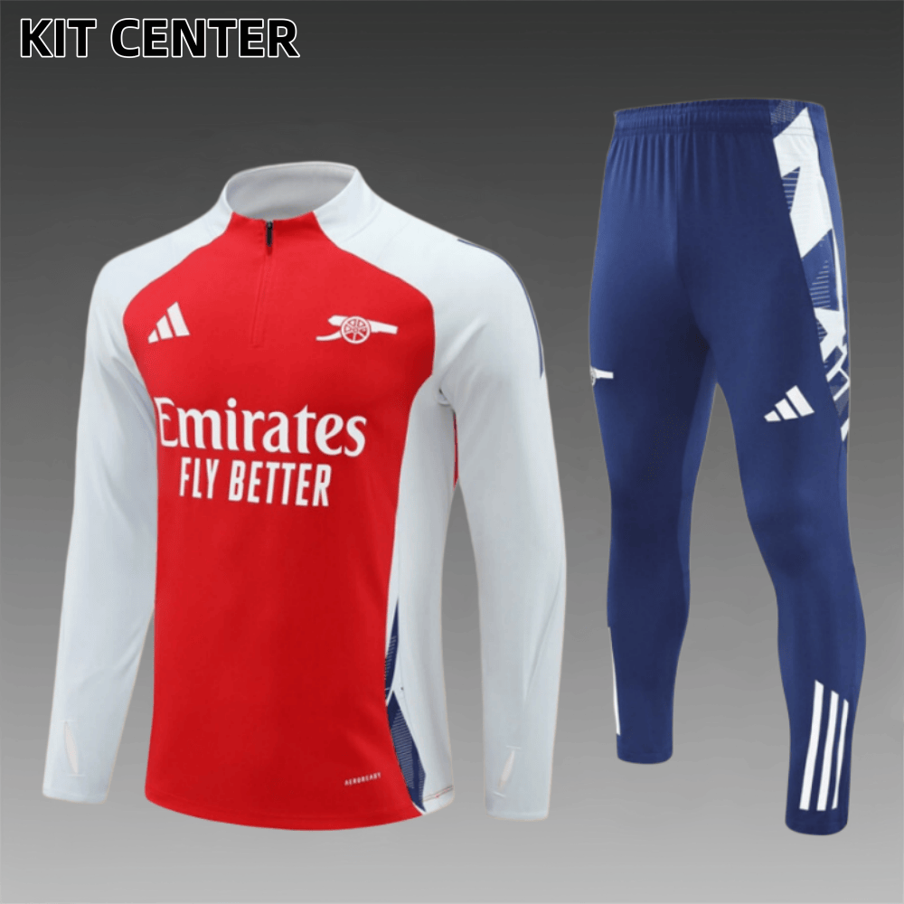 2025/2026 Arsenal Kids Half Zip Training Clothes (Adult Kids Kit)
