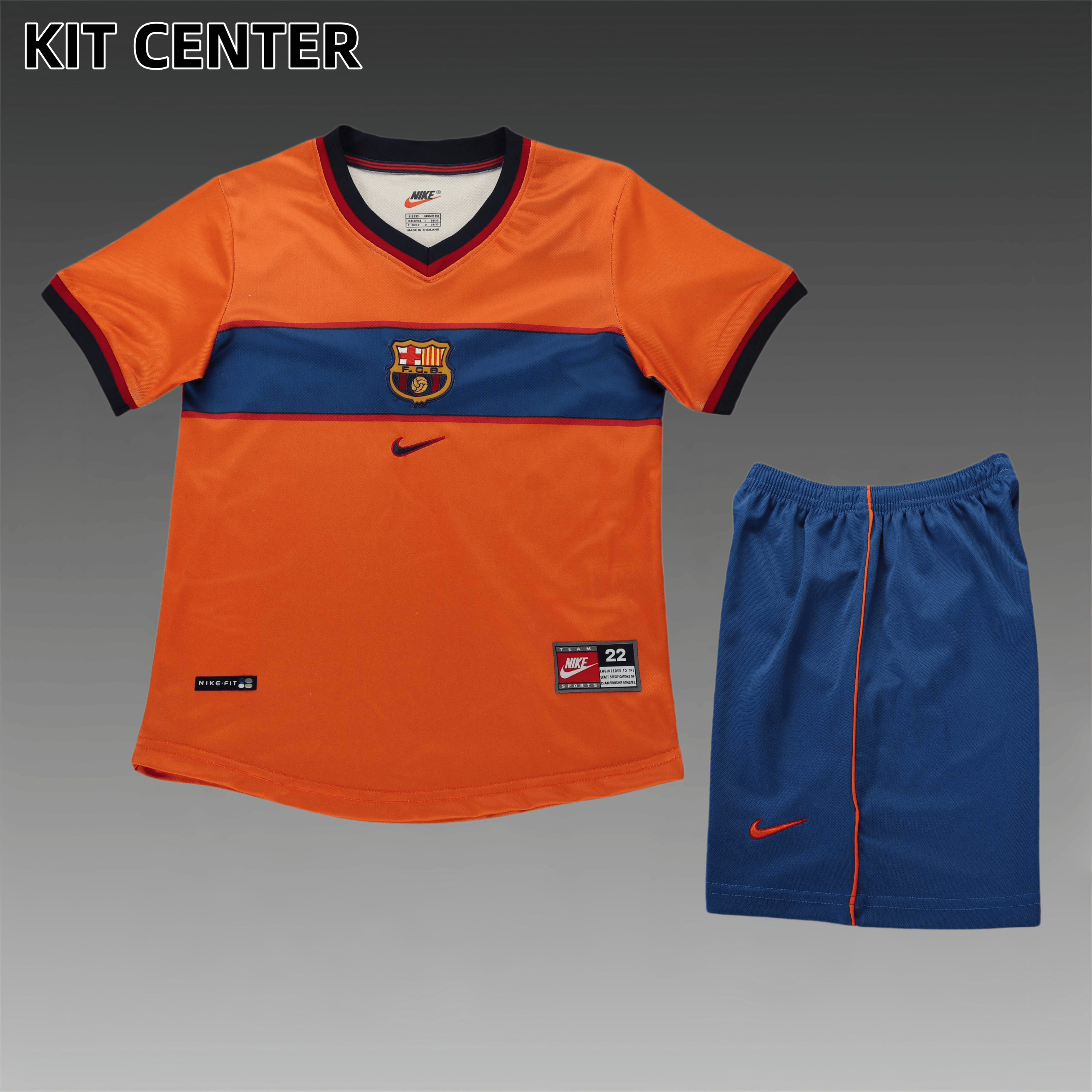 1998/1999 Barcelona Third Away Retro Football Shirt (Kids Kit)