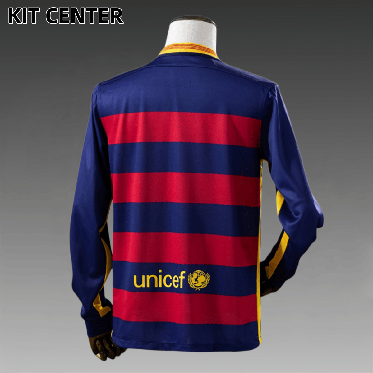 15/16 Barcelona  home long sleeves Retro Football Shirt