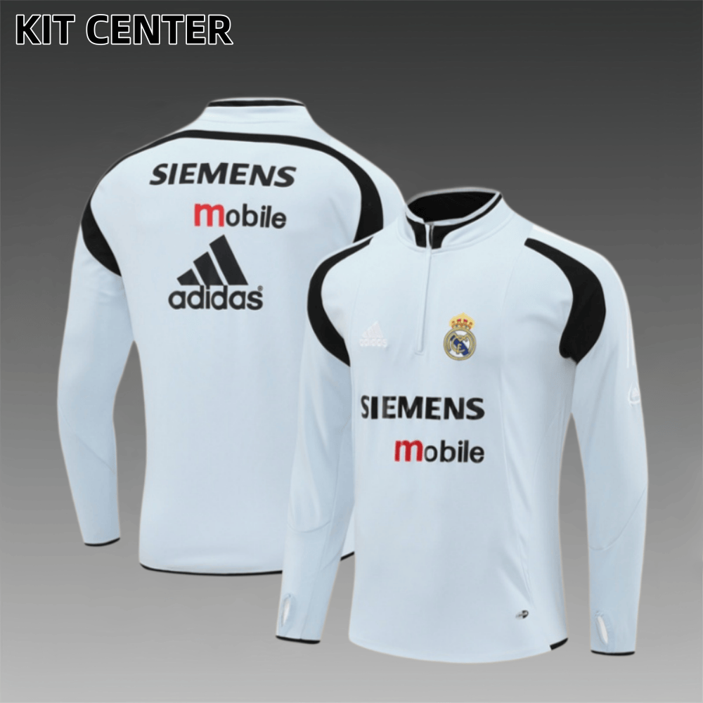 04/05 Real Madrid Retro Training Uniform Long- Sleeve Football Shirt