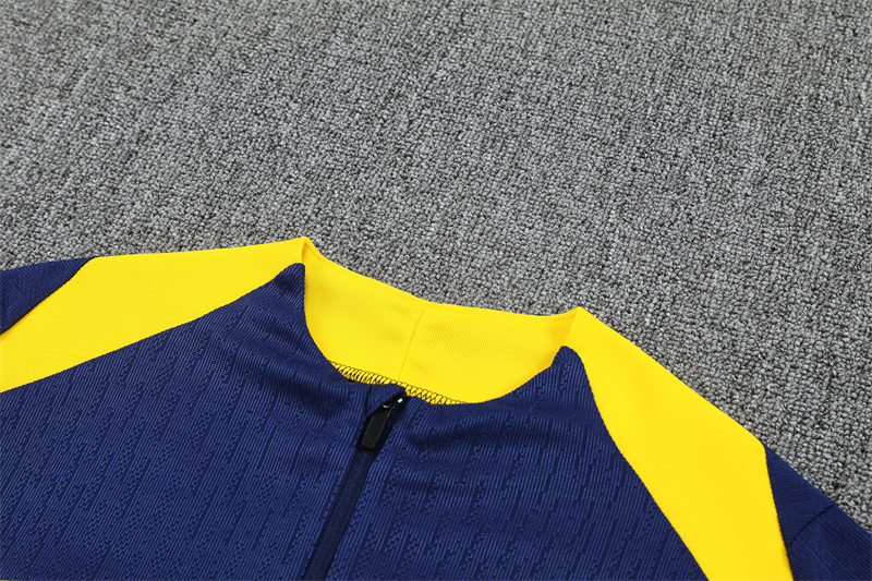 2025/2026Atletico Madrid Dark Blue Adult Half Zip Training Suit (Adult Kit)