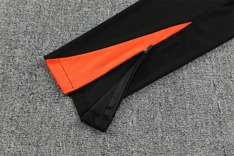 25/26 Brazil black Half Zip Training Kit (Adult Kids Kit)