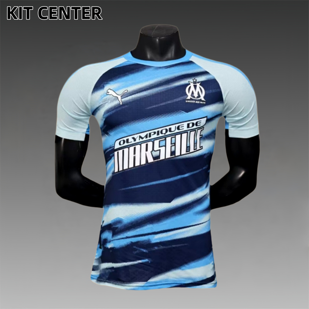 2025/2026 Marseille pre-match training football shirt (playerEdition)