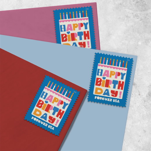 Happy Birthday Stamps