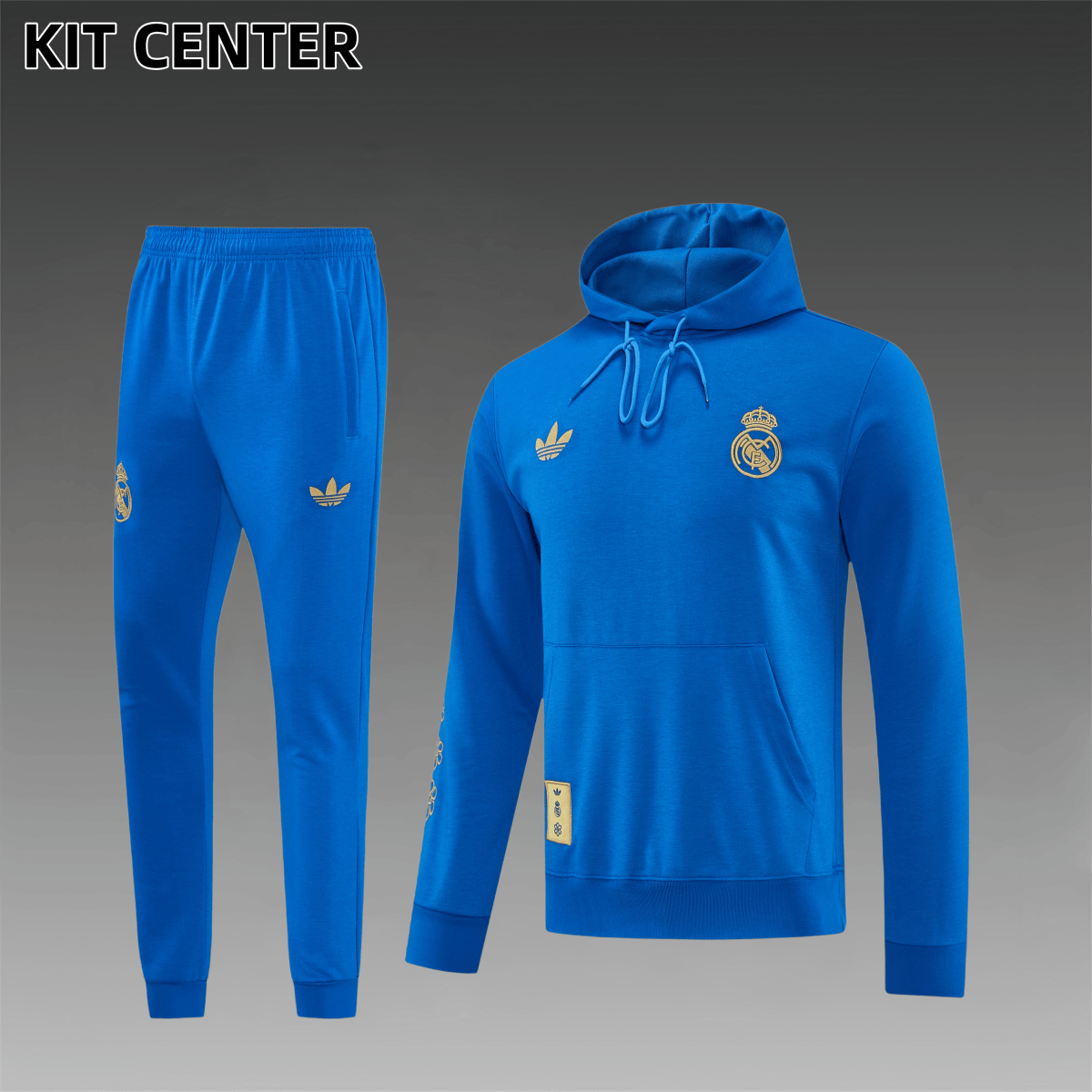 26/27 Real Madrid hoodie Full Zipper Training Suit (Adult Set)