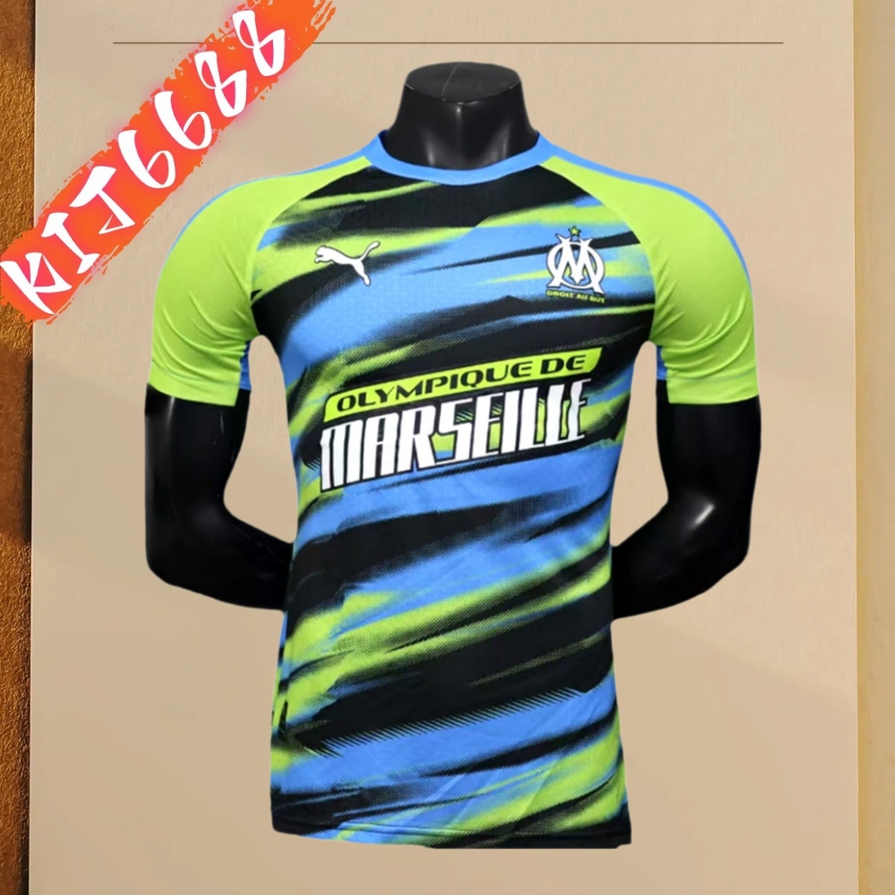 2025/2026 Marseille pre-match training football shirt (playerEdition)
