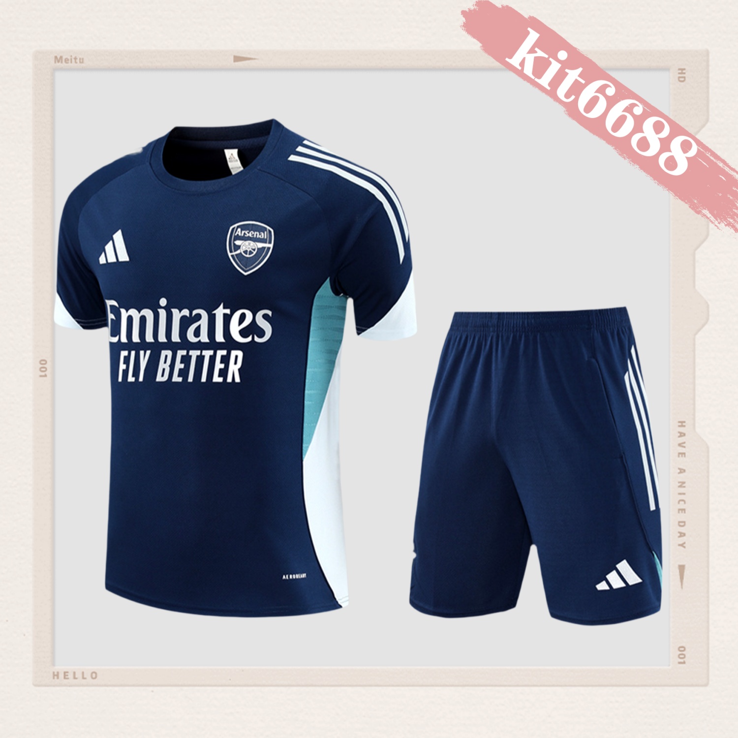 2025/2026 Arsenal Kids Short-Sleeve Training Kits (Kids Kit)