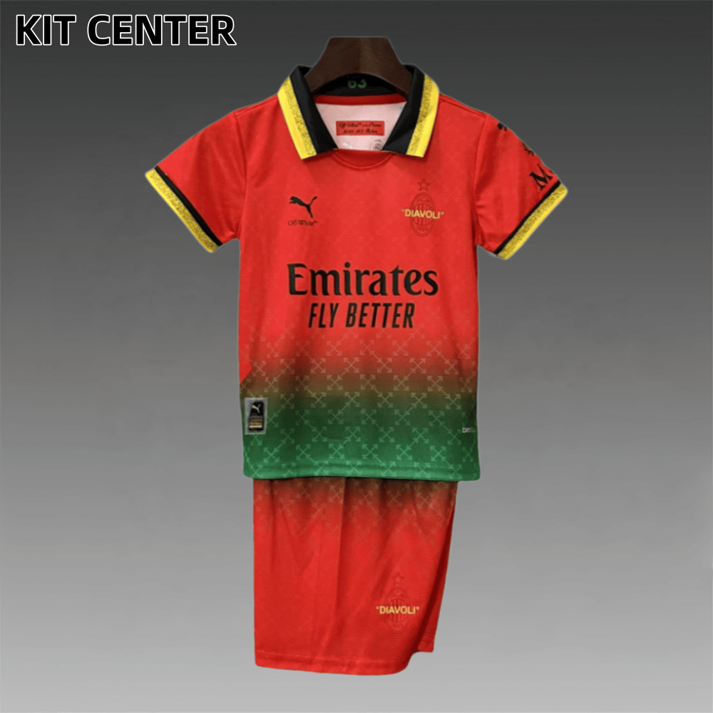 2025/2026 AC Milan Joint Edition Football Shirt (Kids Kit socks)