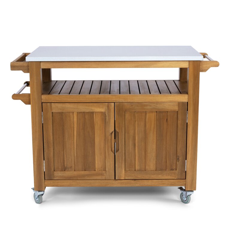 Anjenette Solid Wood Bar Cart