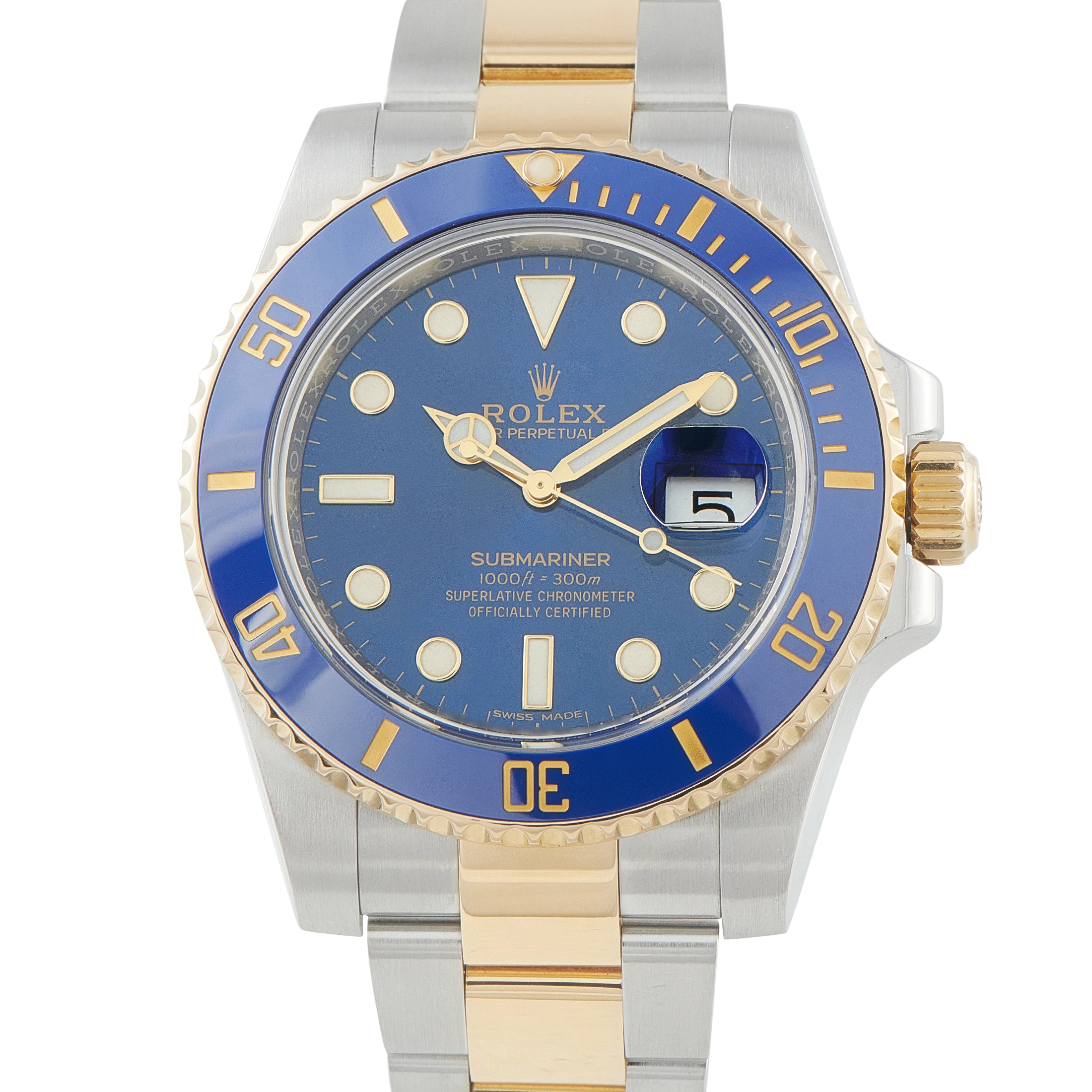 RolexSubmariner Steel and Yellow Gold Watch 116613
