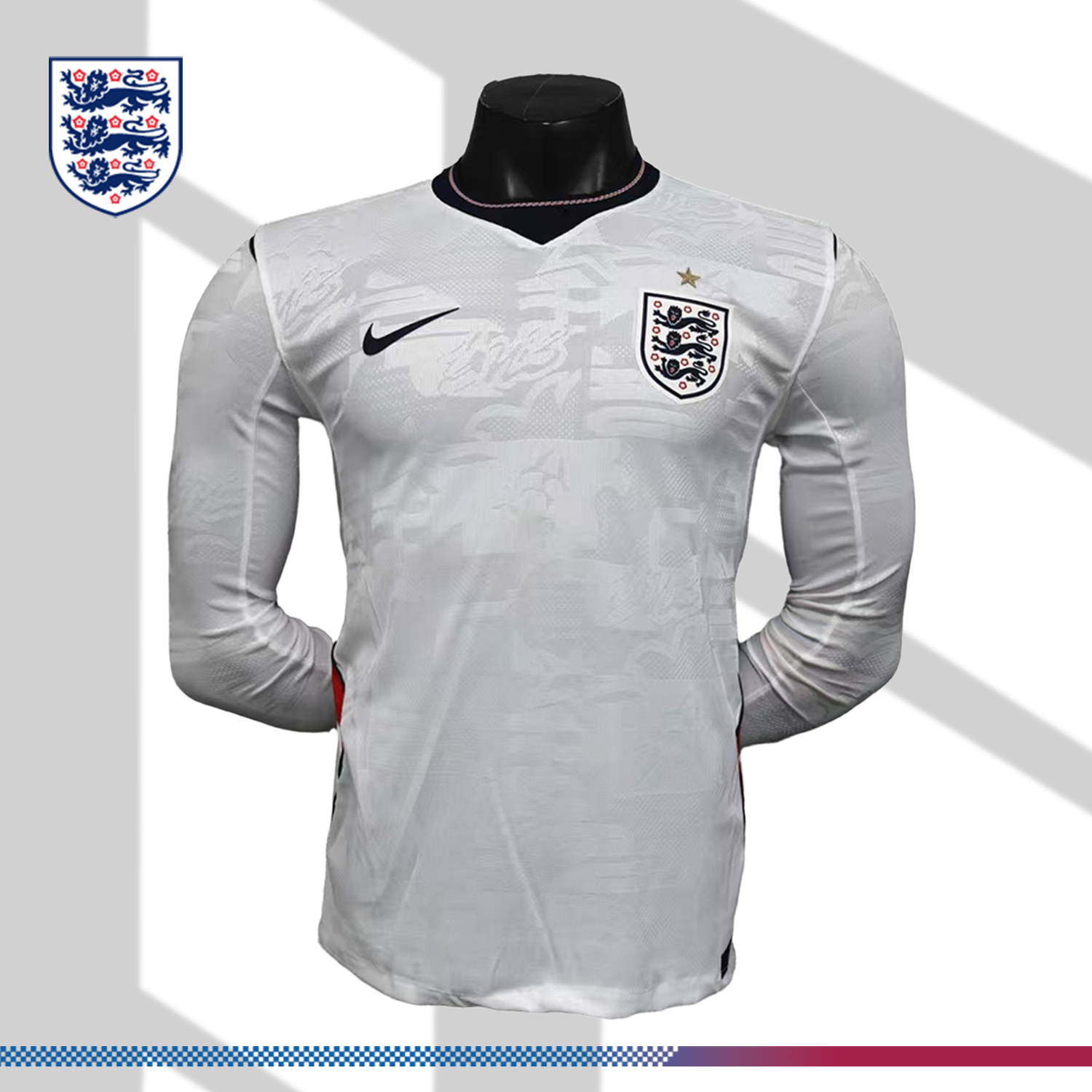 2026 England Home long sleeves Football Jersey (Players)