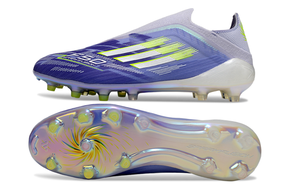 A F50 SPARKFUSION ELITELOW CUT LACELESS FG/AGRADIANT BLAZE.VIOLETTONE/LUCID LEMON/PURPLERUSH