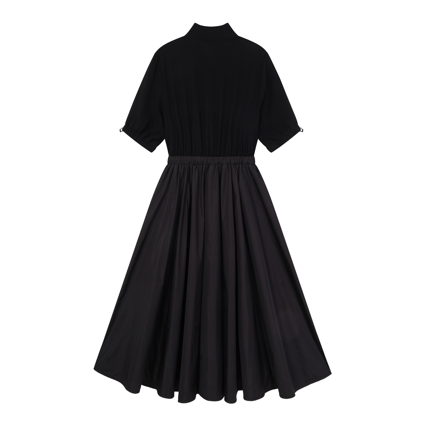 Moncler 2026 Summer Autumn Women's Dress Polyester Stand Collar 1/2 Sleeve Zipper Casual Long Slim Woman's Dresses MKDFWD26001
