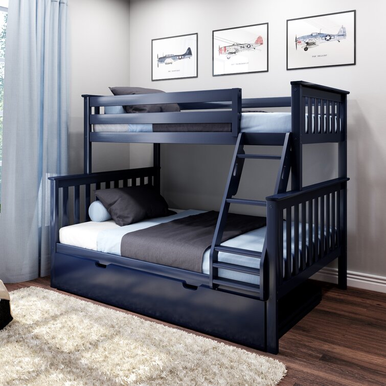 Juliann Solid Wood Standard Bunk Bed with Trundle by Harriet Bee