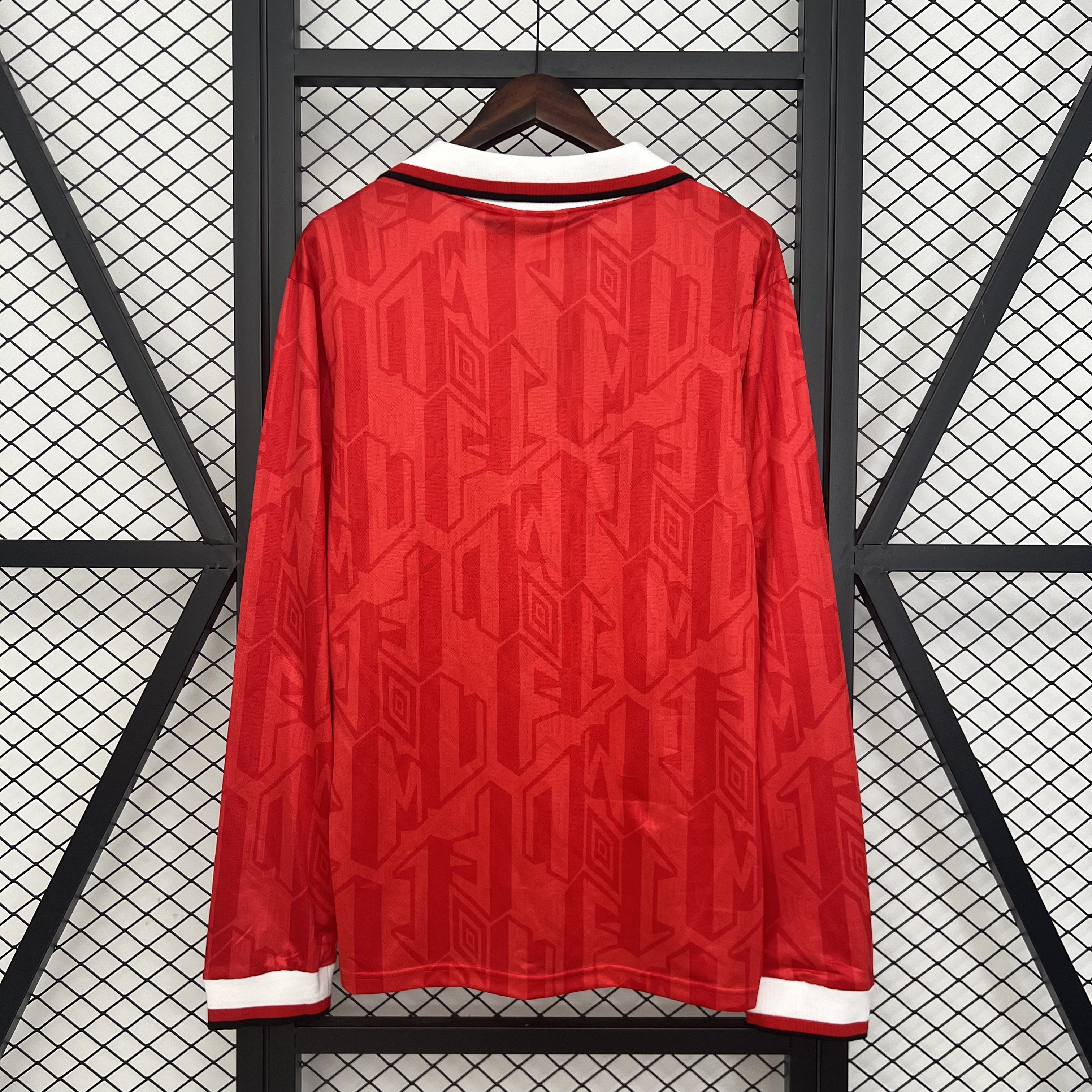 92/94 Manchester United home long sleeved retro football jersey