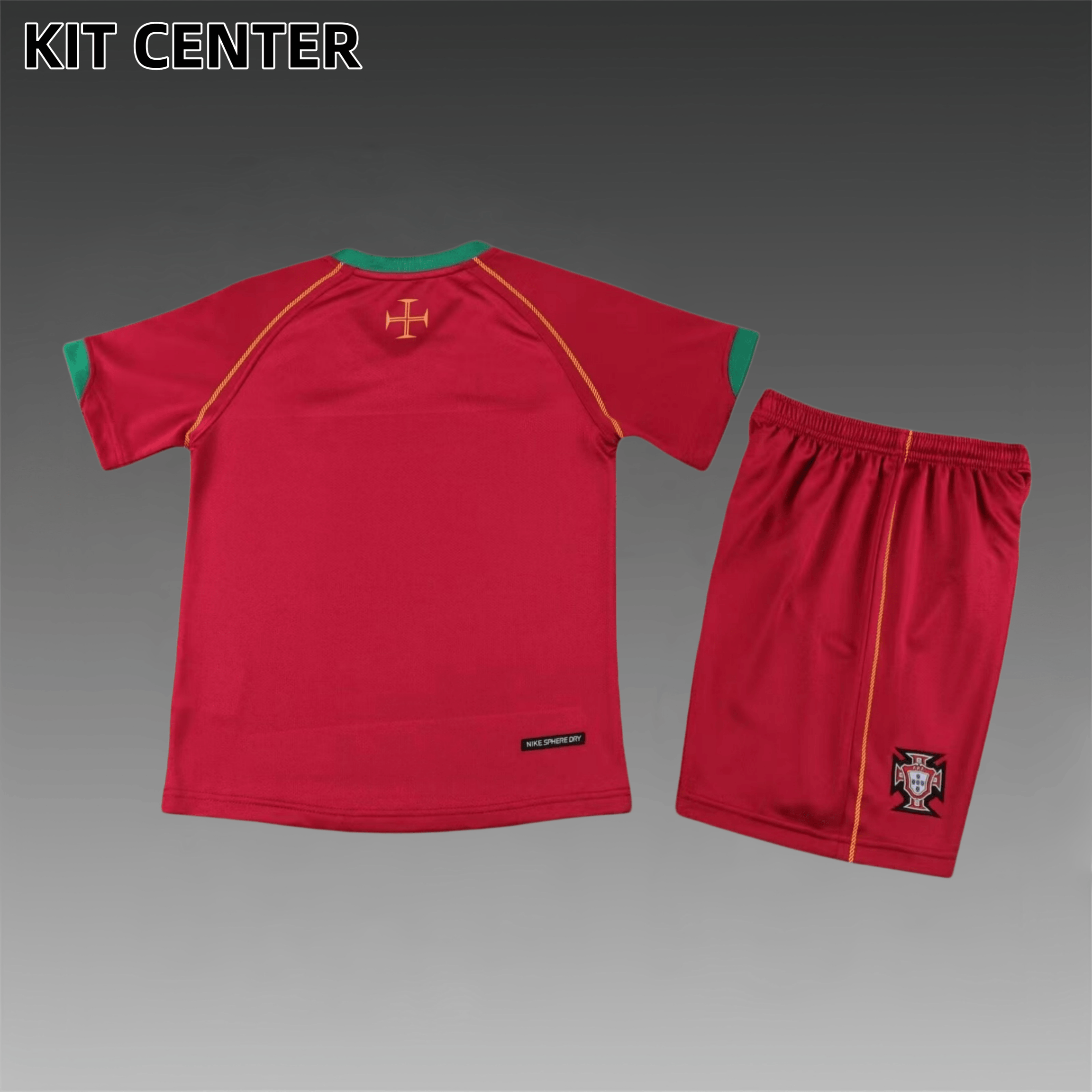 2006 Portugal home Retro Football Shirt  Kids Kit