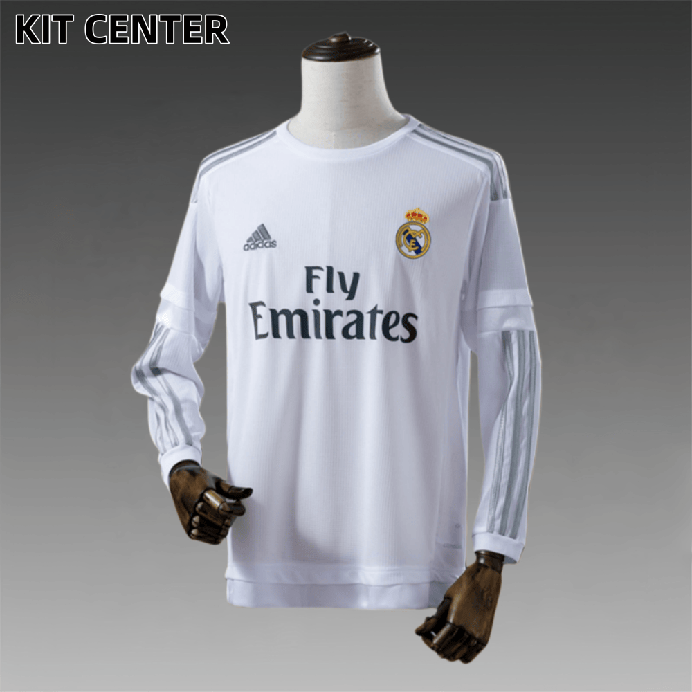 2015/2016 Real Madrid home Long Sleeve Retro Football Shirt