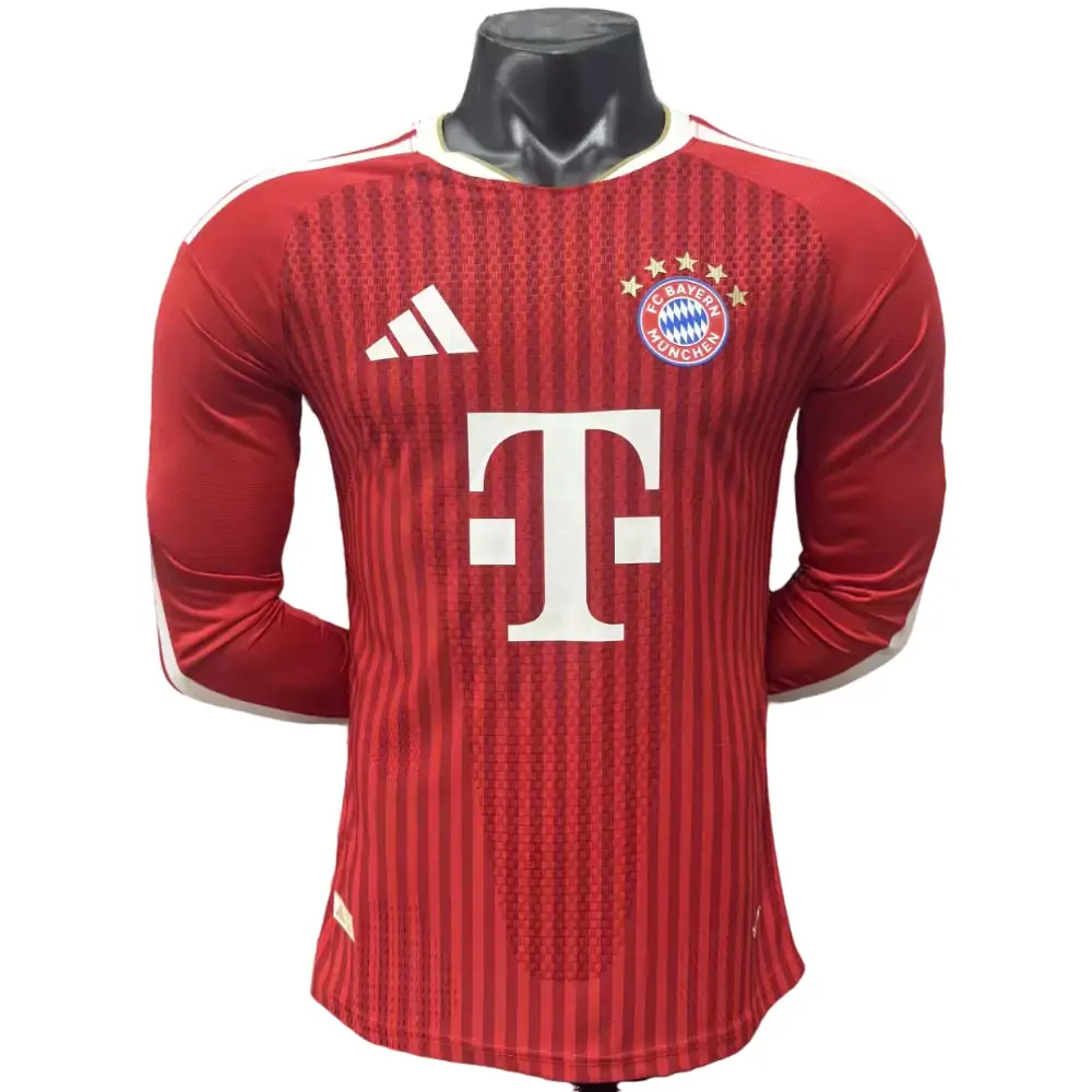 2026-27 Bayern Home Long Sleeve Jersey - Player Edition
