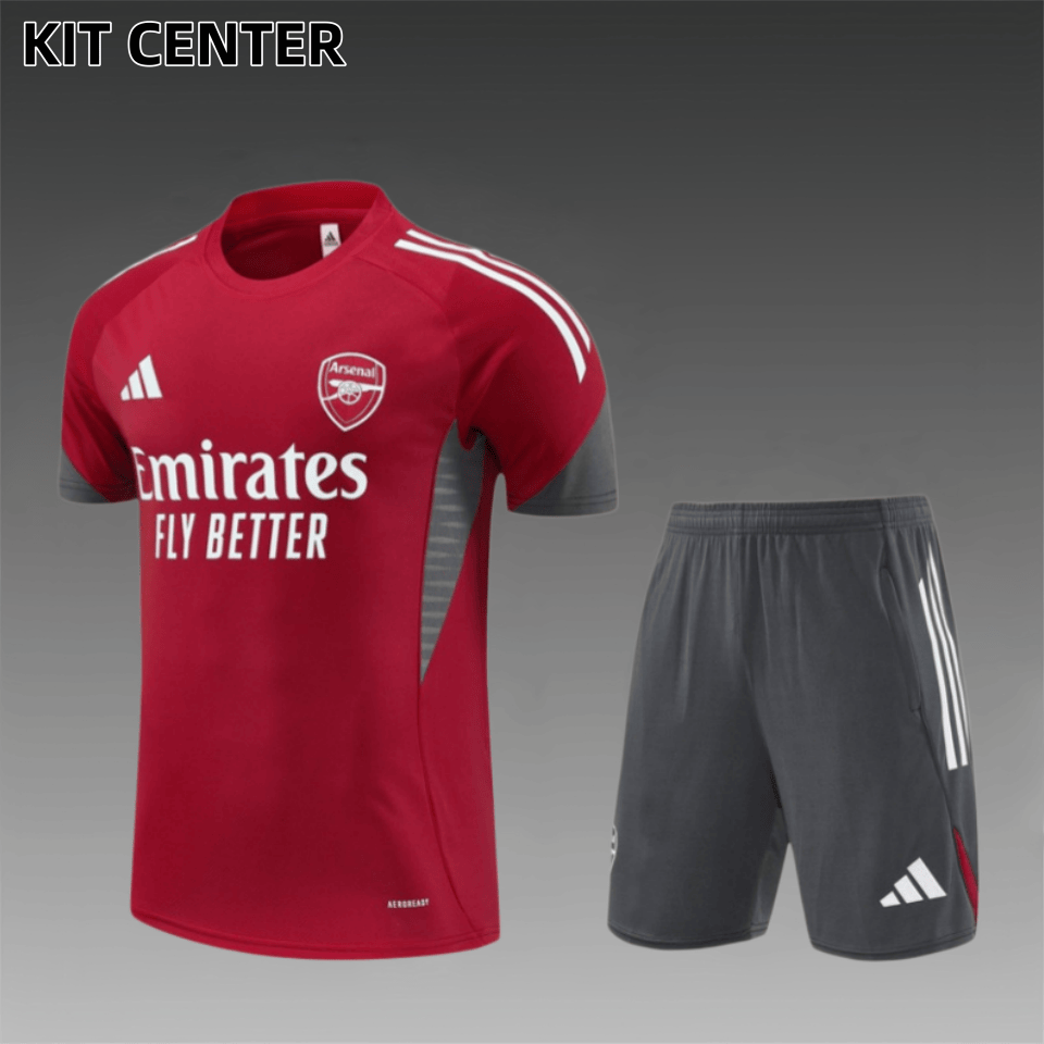 25/26 Arsenal Short sleeved Training Suit (Adult and Children's Set)