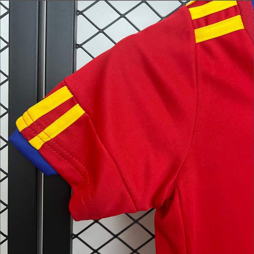 2012 Spain home Retro Football Shirt  Kids Kit
