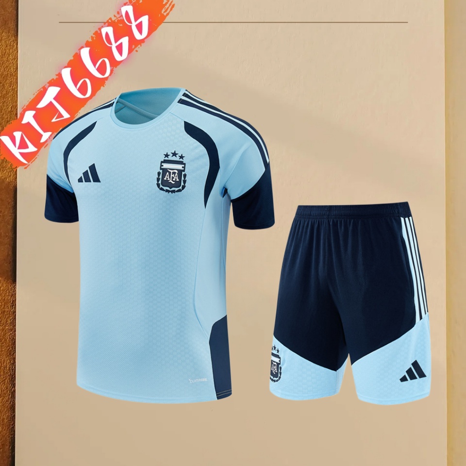 2026/2027 Argentina  Short Sleeve Training Suit (Adult & Kids  Kit)