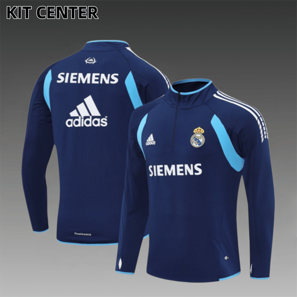 05/06 Real Madrid Retro Training Uniform Long- Sleeve Football Shirt