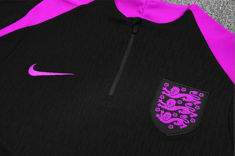2025/2026 England Black Half Zip Training Kit -  (Adult Kids Kit)