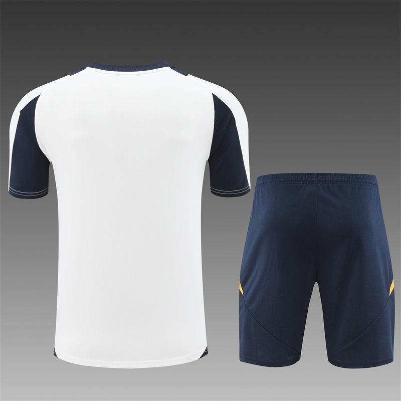 24/25 Real Madrid white Short Sleeve Training Wear ( Adult kit Kids )