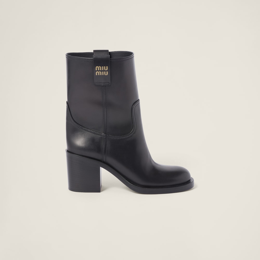 Leather booties