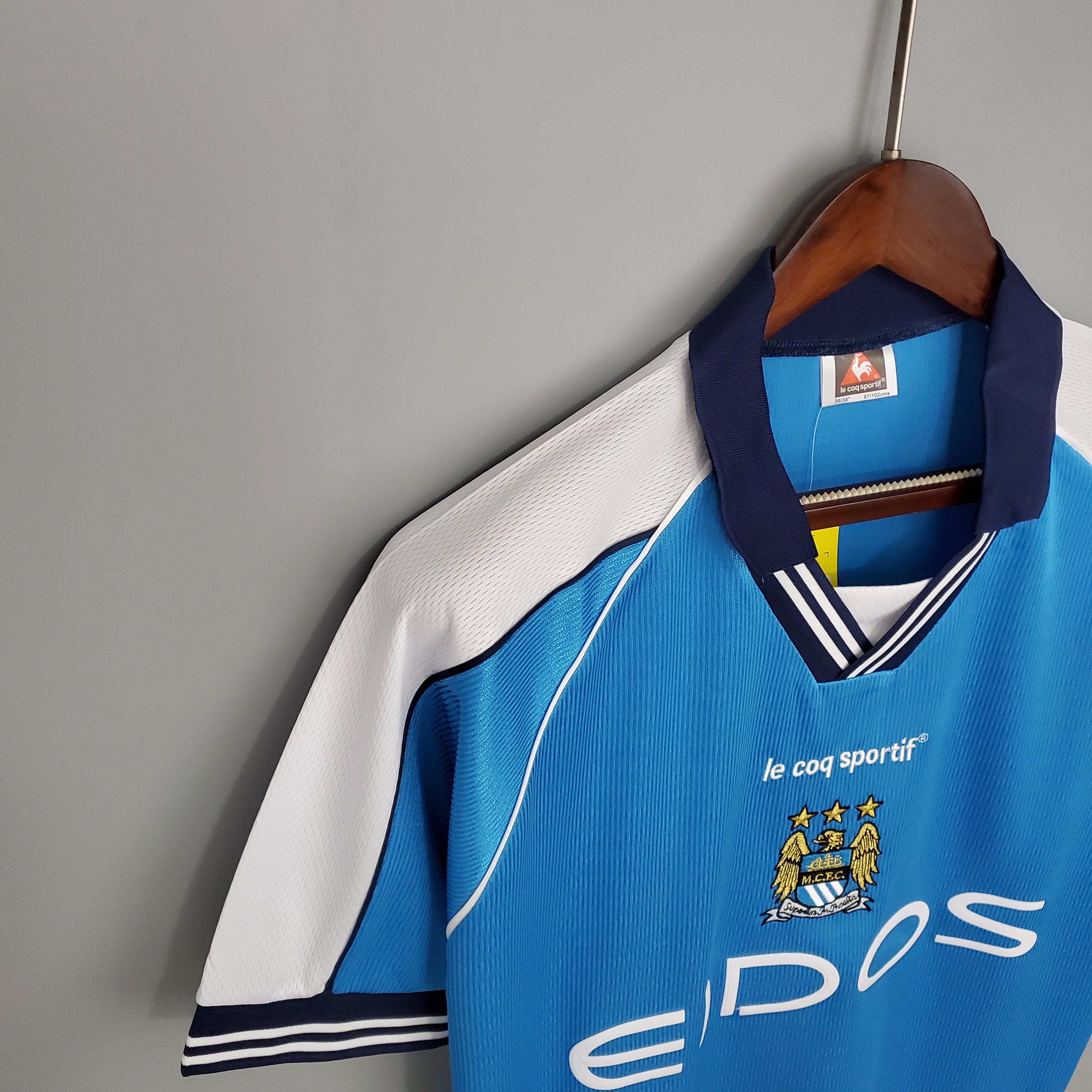 1999/2001 Manchester City Retro Home Football Shirt
