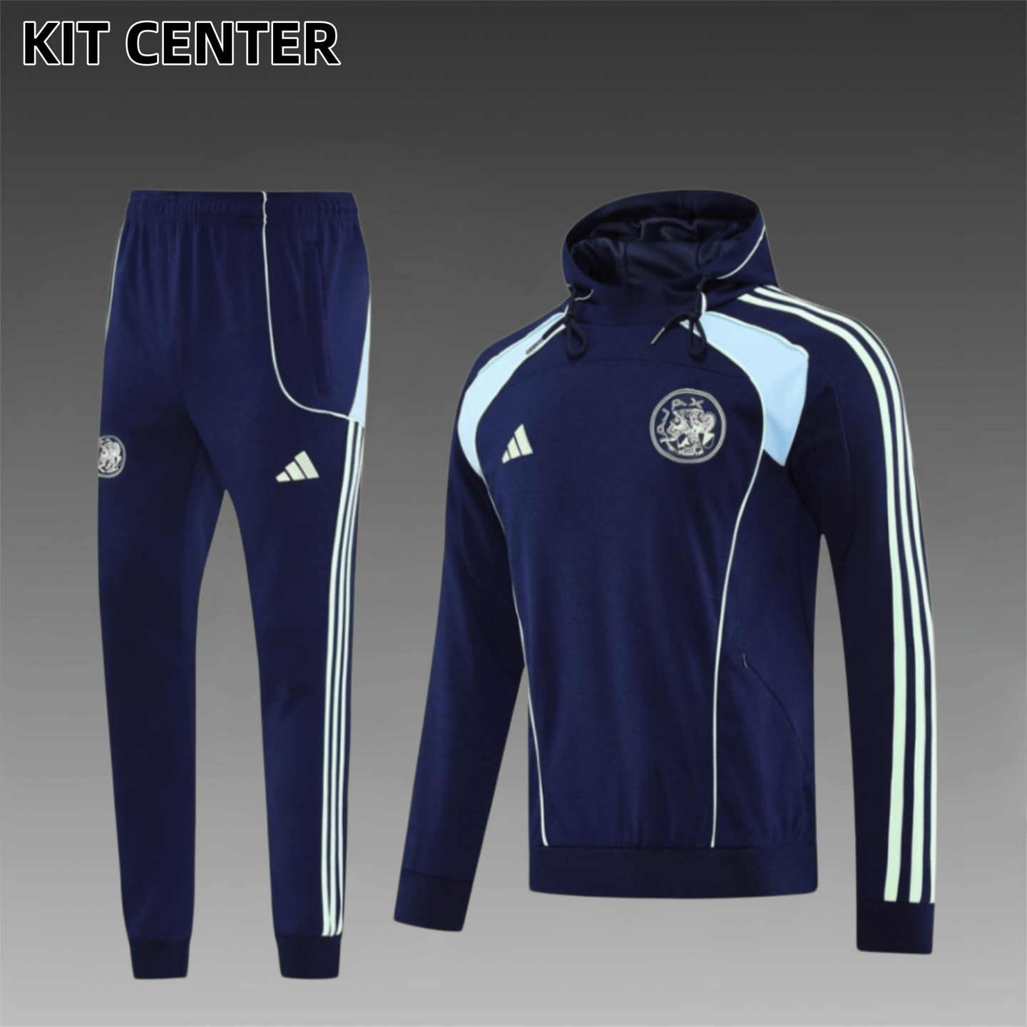 25/26 Ajax hoodie Full Zipper Training Suit (Adult Set)