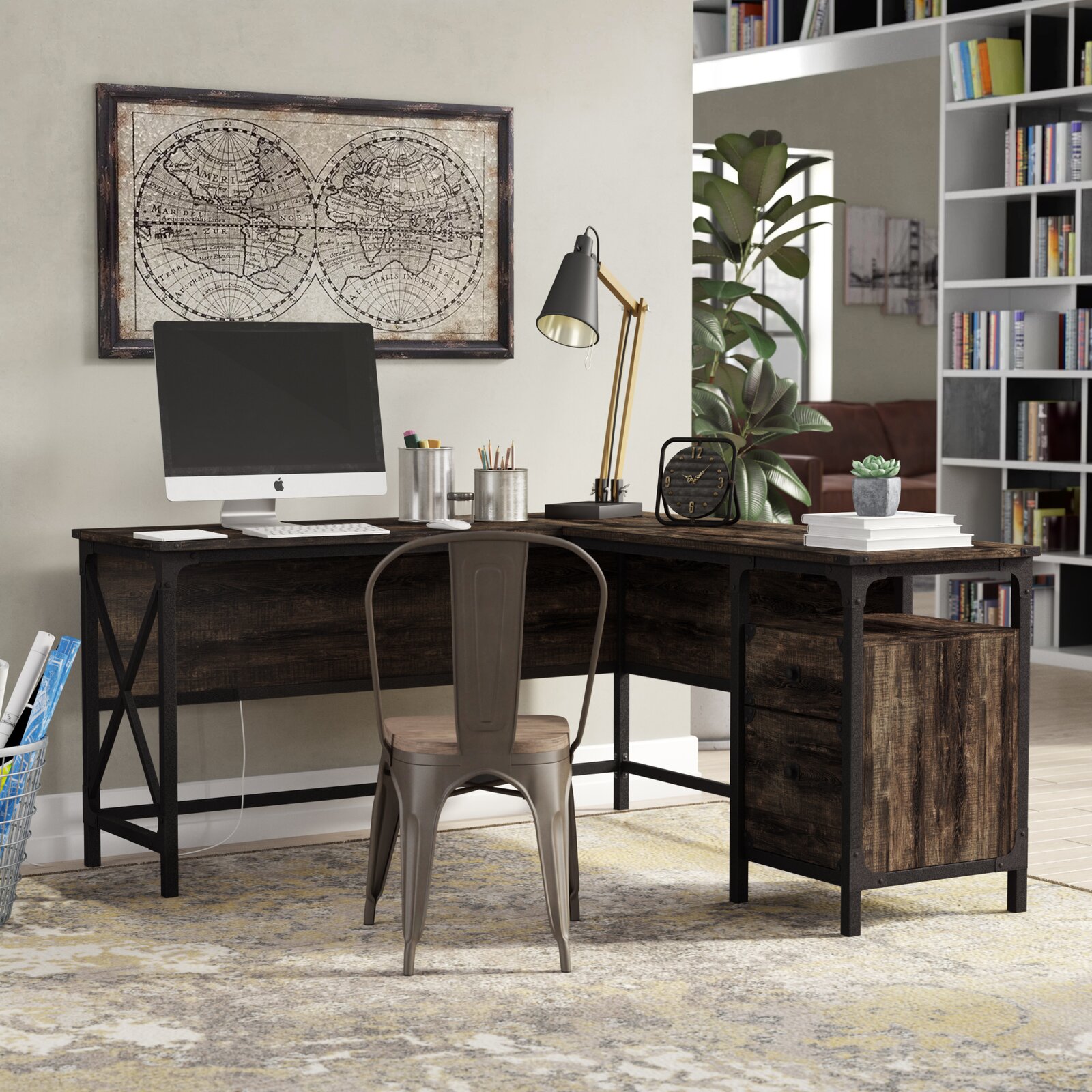 Hovey L-Shape Executive Desk