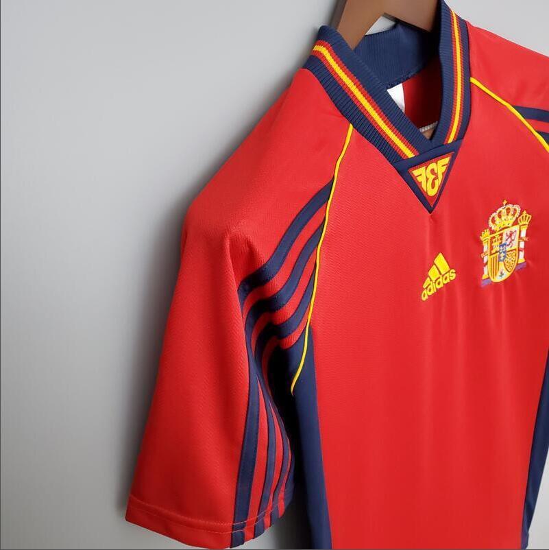 1998 Spain home Retro Football Shirt