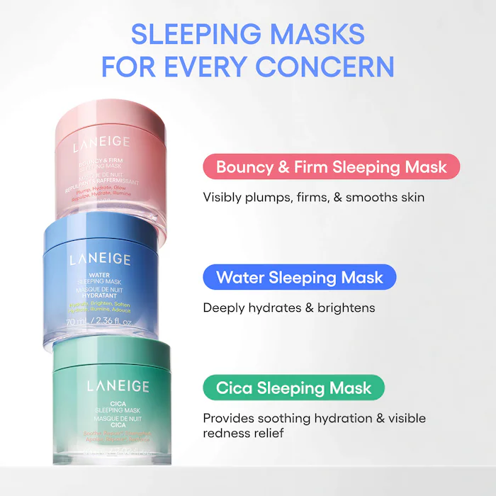 LANEIGE Bouncy + Firm Radiance Boosting Sleeping Mask with Peony Collagen Complex
