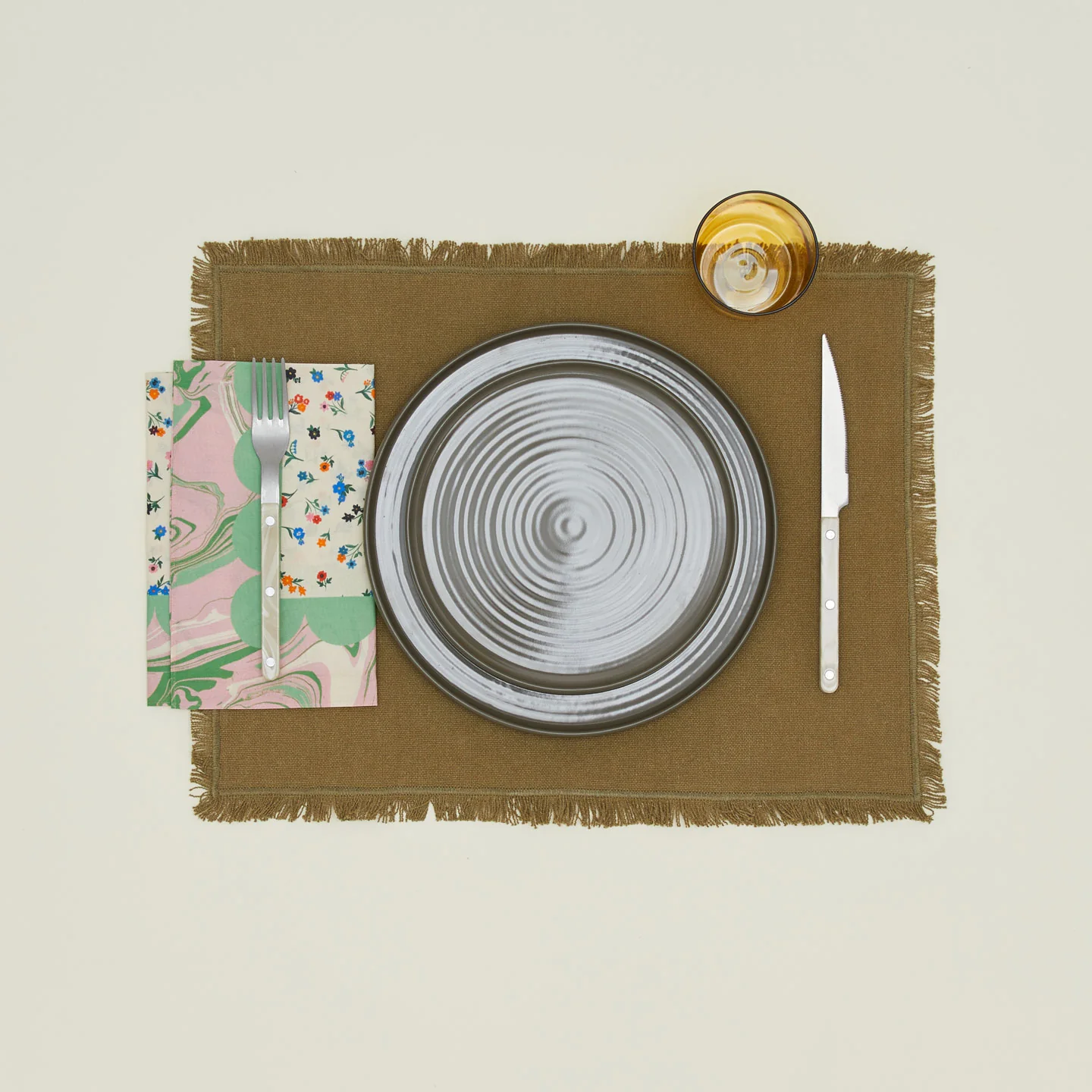 Mixed Floral Napkin, Set of 2 - Peony