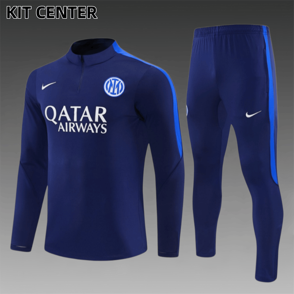 26/27 Inter Milan Half Pull Training Uniform (adult Kids Kit)